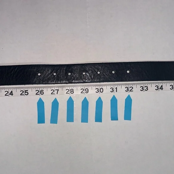 Madewell Belt Women’s XS Black Brass Buckle 26-32” Genuine Italian Leather - Picture 12 of 12